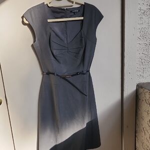 Gianni Bini Gray Sweetheart Neckline Mini Dress